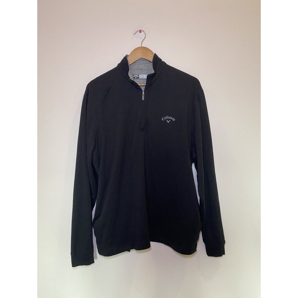 Callaway Black Quarter Zip Pullover Size Medium Golf Athletic